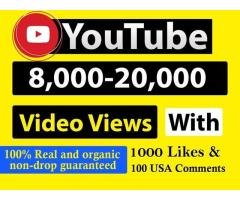 Organic Youtube Views And 1k Youtube Likes Youtube Video View Grow