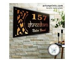 Weatherproof and Long-Lasting Acrylic Nameplates for Your Home Near Raichur district ,karnataka