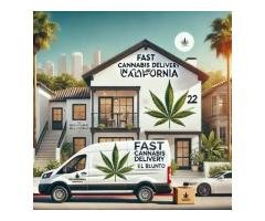 Fast cannabis delivery in California