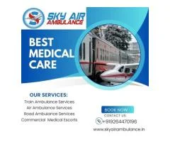 Sky Train Ambulance of Siliguri provides the best quality medical service