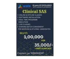 CLINICAL SAS COURSE IN HYDERABAD WITH FREE COUNSELLING