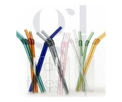 Get beautiful glass colored straws  from Glass Forest