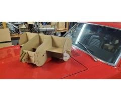 Corrugated Tesla Model S LDU Mockup Motor Lightweight Realistic