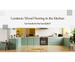 Laminate Wood Flooring Durable Spill-Resistant for Kitchens - 1