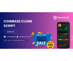 Get Coinbase Clone script up to 73% offer at Hivelance Blackfriday Sale