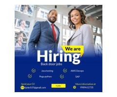 Get Hiring Backdoor Jobs in Hyderabad
