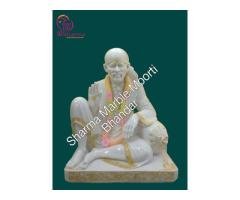Order White Marble God Idols from Jaipur for Home and Temple