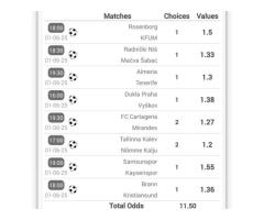 Sure odds for betting - 7