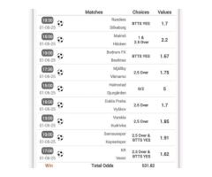 Sure odds for betting - 8