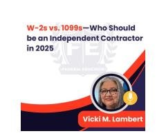 W-2s vs  s Who Should be an Independent Contractor in