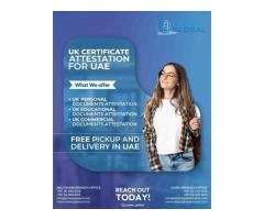 Affordable UK Certificate Attestation in UAE Free Pickup Delivery