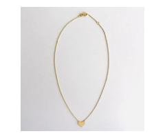 Jamila Necklace 18k Gold Heart Charm Necklace - 4