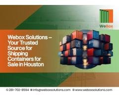Webox Solutions Premium Shipping Container for Sale Houston Texas