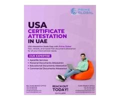 Trusted by Thousands for USA Certificate Attestation in UAE
