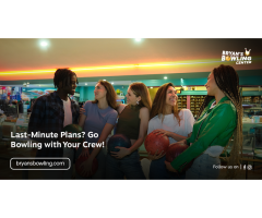 Last-Minute Plans Go Bowling with Your Crew