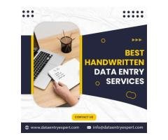 Best Handwritten Data Entry Services