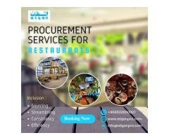 Procurement services for restaurants