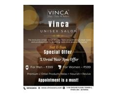 Rejuvenate Your Hair with Spa at the Best Unisex Hair Salon in Noida Vinca Unisex Salon