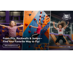 Foam Pits, Rockwalls & Jumps - Find Your Favorite Way to Fly