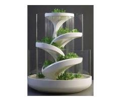 Aesthetic Fountain Hydroponic Units for Modern Decor