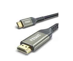 FEDUS USB C to HDMI Cable, 4K 60Hz Type-C to HDMI Adaptor for Home
