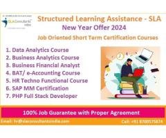 Business Analytics Course,100% Job, Salary upto 5 LPA, SLA Analyst, Delhi, Offer 2024,