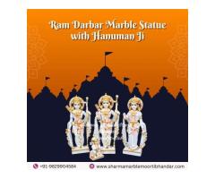 Handmade Ram Darbar Statue with Hanuman Ji - Available at Best Prices - 2