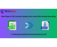 Bulk Export CSV Contact Details into vCard File Format Smoothly