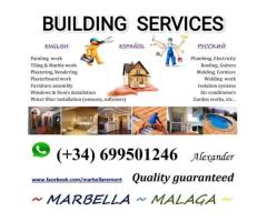 Handyman service from Marbella to Malaga