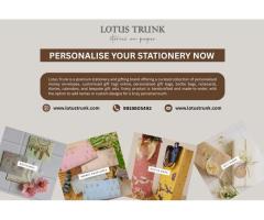 Shop Customised Note Cards Online in India Lotus Trunk