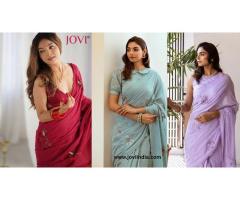 Shop JOVI India Ready to Wear Cotton Sarees for Modern Women