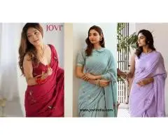 Shop JOVI India Ready to Wear Cotton Sarees for Modern Women