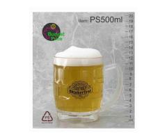 Printed Plastic Beer Mugs Customised Personalised Glasses
