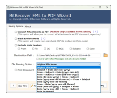 BitRecover EML to PDF Converter Tool for Secure Conversion - 2