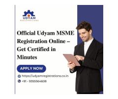 Official Udyam MSME Registration Online Get Certified in Minutes