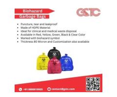 Heavy-Duty Biohazard Bags for Hospitals & Labs.