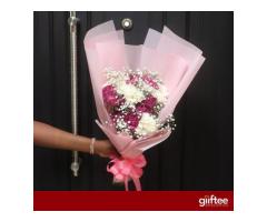Rose Flower Bouquet - Giiftee Tanzania