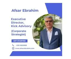 Afsar Ebrahim Executive Director, Kick Advisory Corporate Strategist