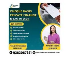 Instant Finance on Cheque Basis No Upfront Fees
