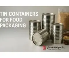 Reliable tin containers for food packaging in India