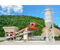 MOBILE CONCRETE BATCHING PLANT 100 m /h READY FOR IMMEDIATE DELIVERY - 2