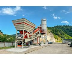 MOBILE CONCRETE BATCHING PLANT 100 m /h READY FOR IMMEDIATE DELIVERY - 3