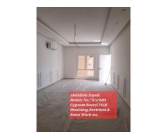 Gypsum Board Decor,Gypsum Partition,Wall Moulding and Paint Work - 2