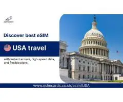 Stay Connected Across the USA with eSIM USA Unlimited Data by eSIM Cards Fast Setup