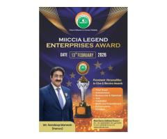 MIICCIA Legend Enterprises Awards   Registration Open