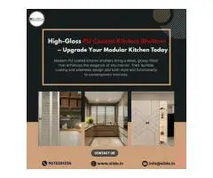 High-Gloss PU Coated Kitchen Shutters Upgrade Your Modular Kitchen Today