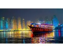Dubai Creek Dhow Cruise With Dinner Tickets Only