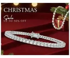 Diamond Tennis Bracelet Sale on Christmas at Divour Diamonds