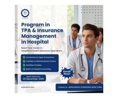 Program in TPA & Insurance Management in Hospital IHIRM