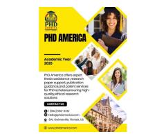 Premier PhD Thesis Assistance & Research Guidance US Academic Standards